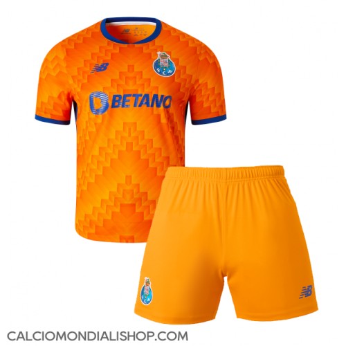 Maglie da calcio Porto Seconda Maglia Bambino 2024-25 Manica Corta (+ Pantaloni corti)